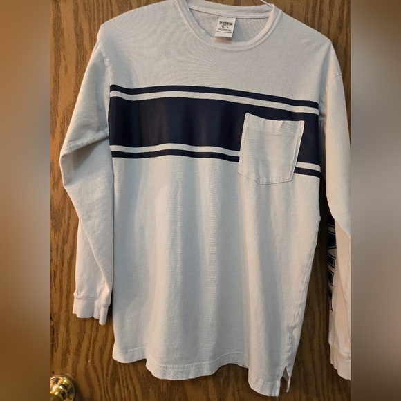 Cute light mint green, long sleeve "pink" top. Great condition. Size X small - Picture 1 of 5